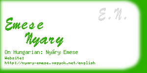 emese nyary business card